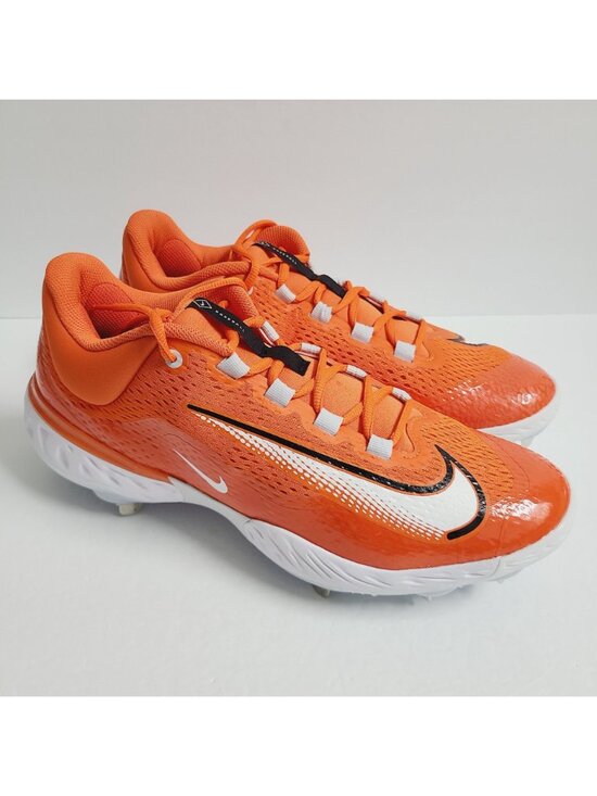 Nike Alpha Huarache Elite 4 Metal Baseball Cleats FN7222-800 Size 13 Orange #1 main image 6